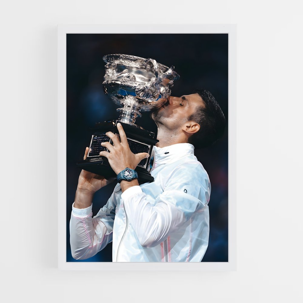 Poster Le Triomphe de Novak – affiche Tennis (vue 3)